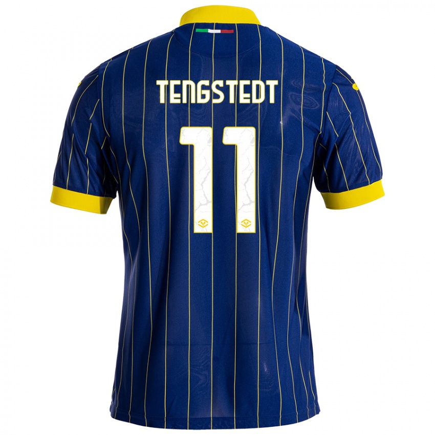 Herren Casper Tengstedt #11 Blau Gelb Heimtrikot Trikot 2024/25 T-Shirt