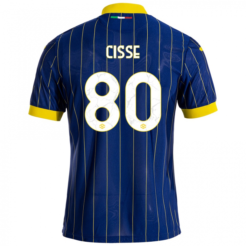 Herren Alphadjo Cissè #80 Blau Gelb Heimtrikot Trikot 2024/25 T-Shirt