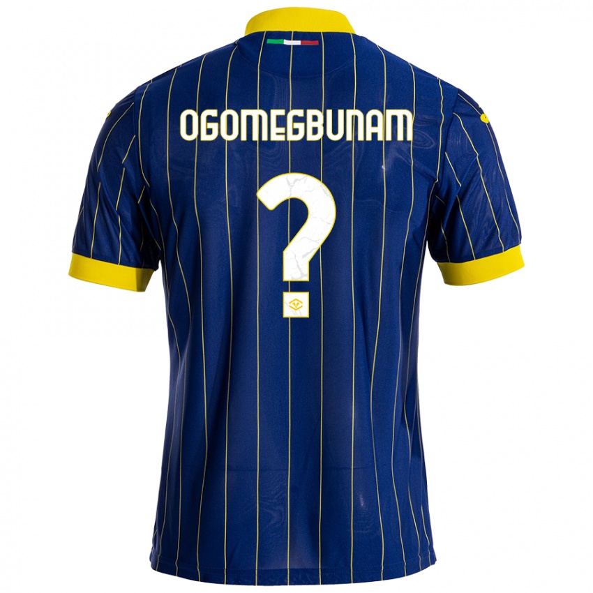 Herren Izu Ogomegbunam #0 Blau Gelb Heimtrikot Trikot 2024/25 T-Shirt