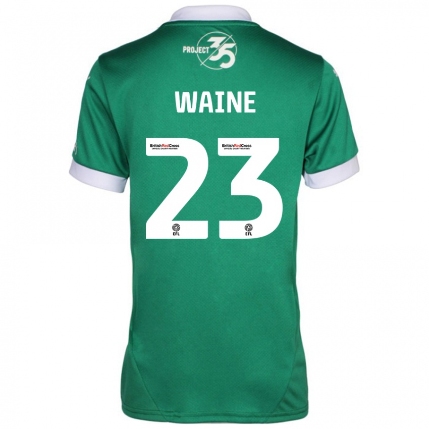 Herren Ben Waine #23 Grün Weiß Heimtrikot Trikot 2024/25 T-Shirt