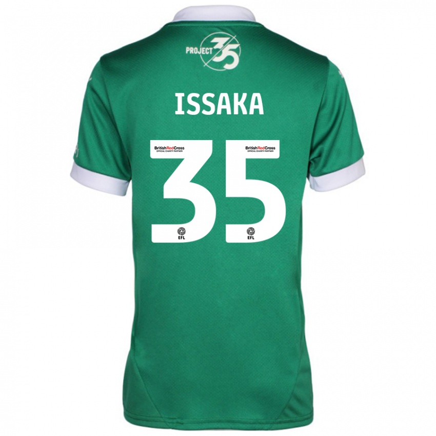 Herren Freddie Issaka #35 Grün Weiß Heimtrikot Trikot 2024/25 T-Shirt