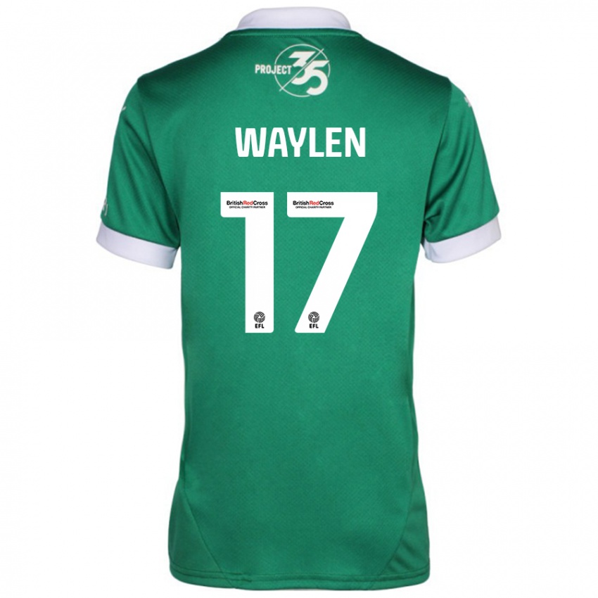 Herren Libby Waylen #17 Grün Weiß Heimtrikot Trikot 2024/25 T-Shirt