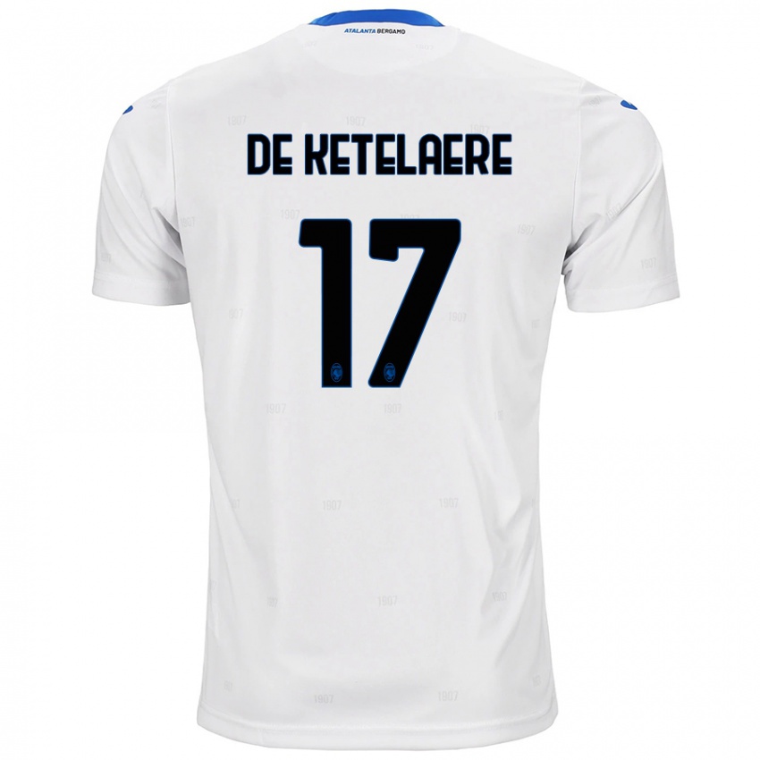 Herren Charles De Ketelaere #17 Weiß Auswärtstrikot Trikot 2024/25 T-Shirt