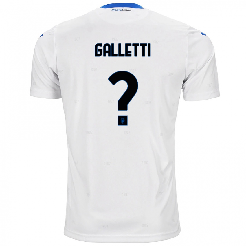 Herren Elia Galletti #0 Weiß Auswärtstrikot Trikot 2024/25 T-Shirt