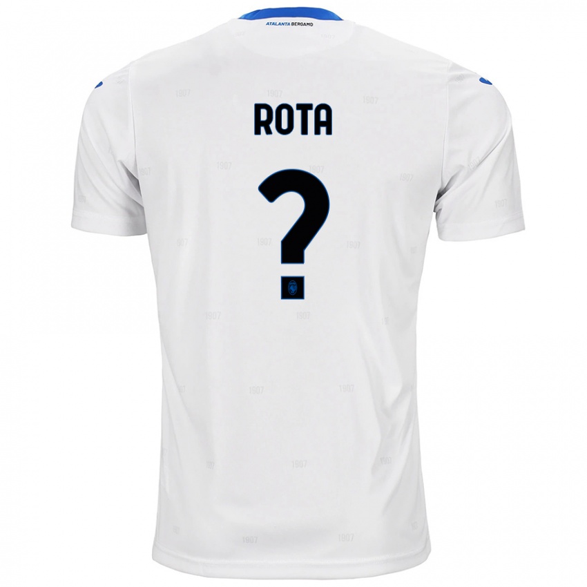 Herren Nicolò Rota #0 Weiß Auswärtstrikot Trikot 2024/25 T-Shirt