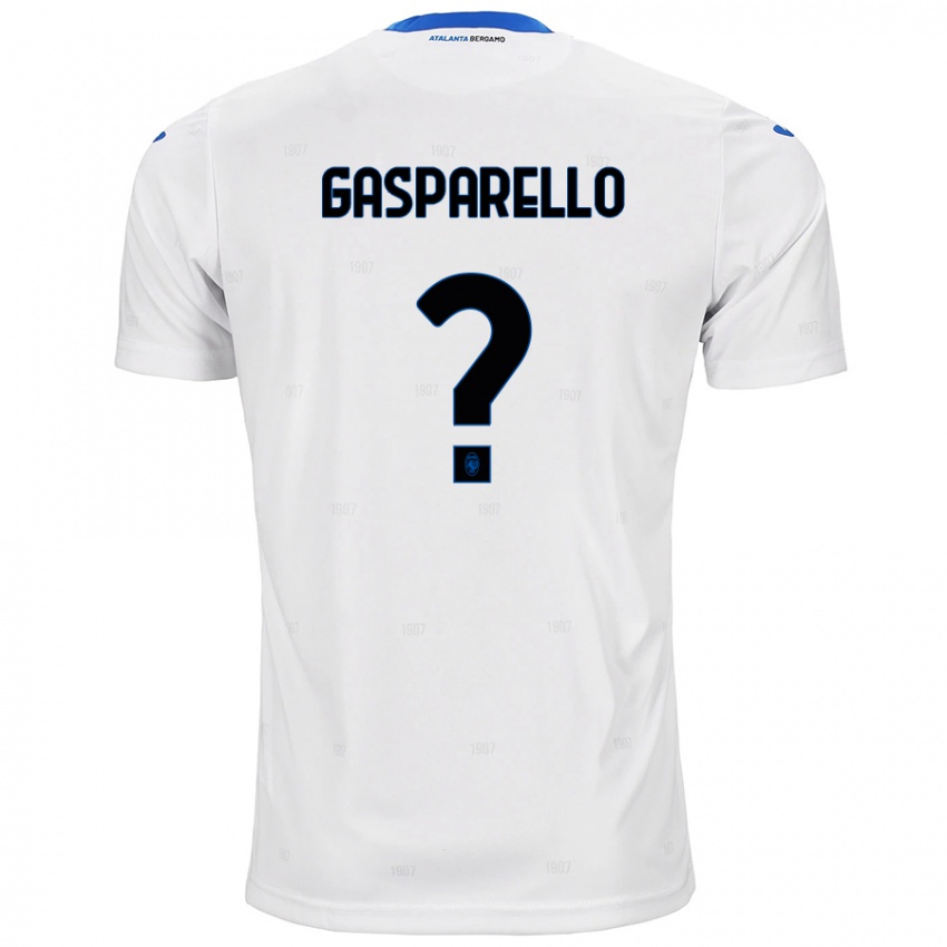 Herren Francesco Gasparello #0 Weiß Auswärtstrikot Trikot 2024/25 T-Shirt