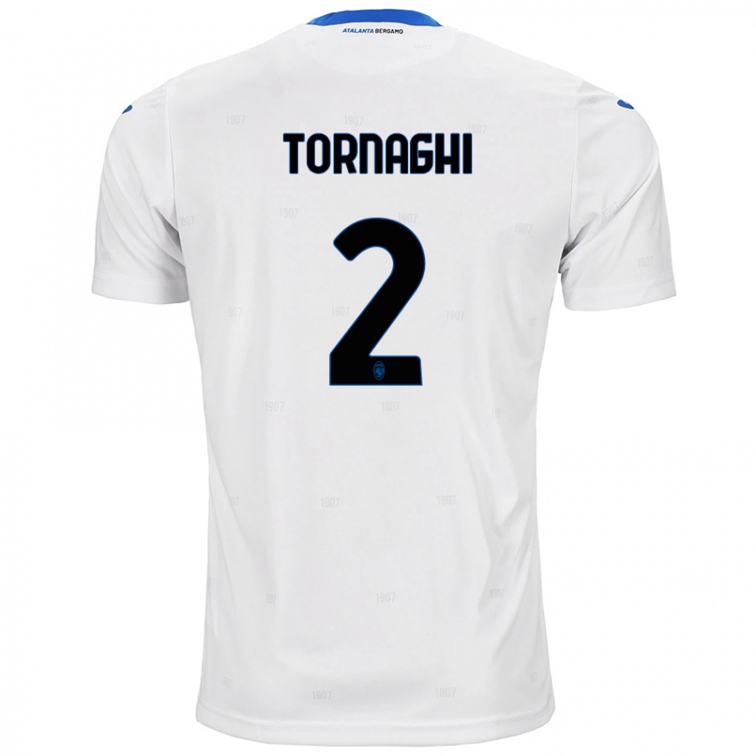 Herren Pietro Tornaghi #2 Weiß Auswärtstrikot Trikot 2024/25 T-Shirt