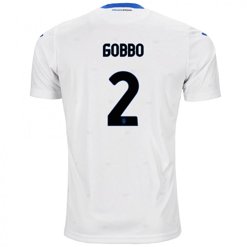 Herren Luca Gobbo #2 Weiß Auswärtstrikot Trikot 2024/25 T-Shirt