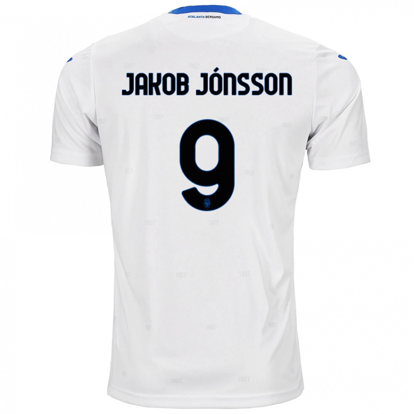 Herren Birkir Jakob Jónsson #9 Weiß Auswärtstrikot Trikot 2024/25 T-Shirt