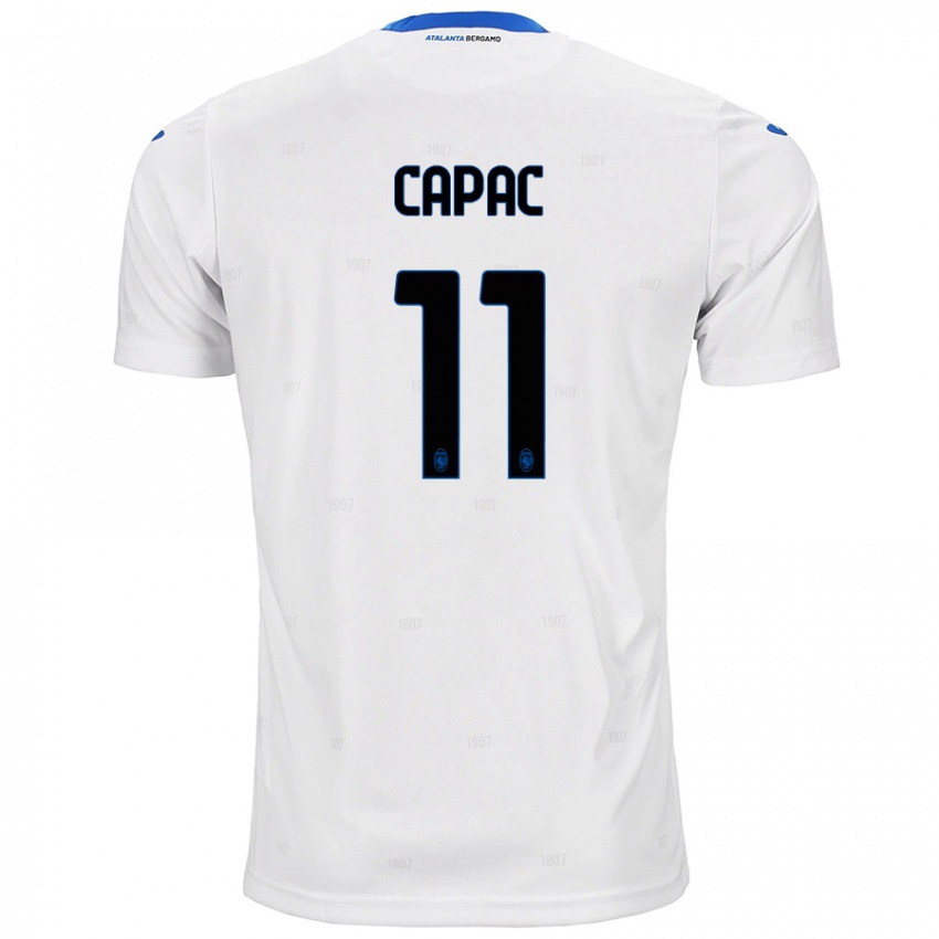 Herren Alexandru Capac #11 Weiß Auswärtstrikot Trikot 2024/25 T-Shirt