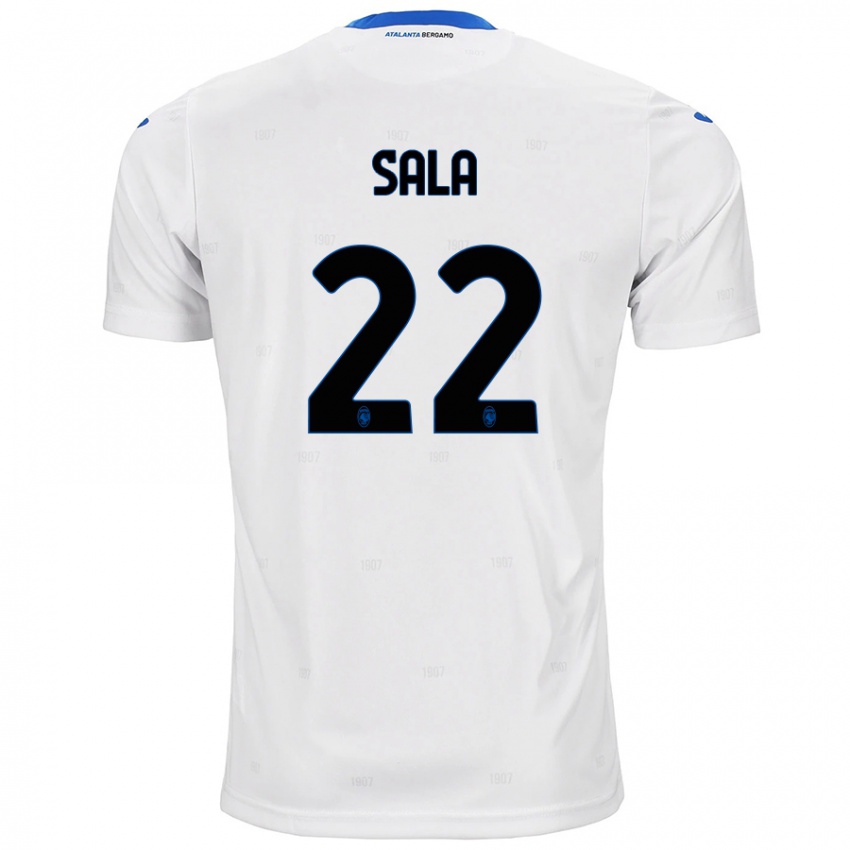 Herren Lorenzo Sala #22 Weiß Auswärtstrikot Trikot 2024/25 T-Shirt