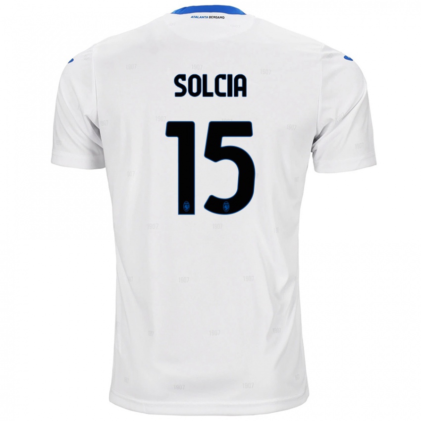 Herren Daniele Solcia #15 Weiß Auswärtstrikot Trikot 2024/25 T-Shirt