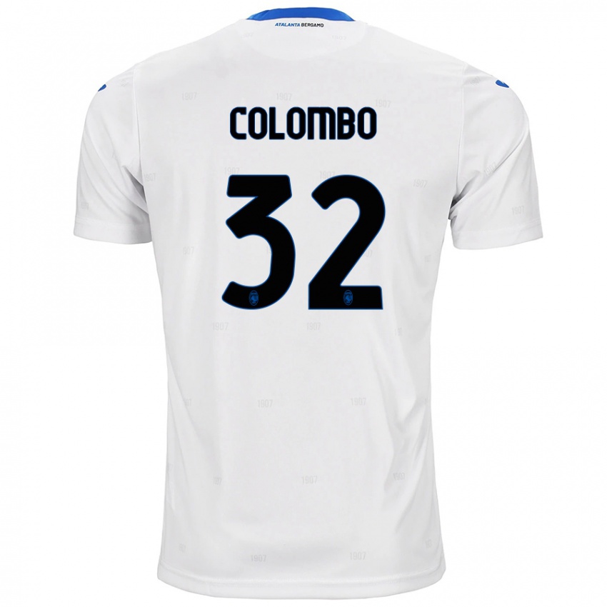 Herren Matteo Colombo #32 Weiß Auswärtstrikot Trikot 2024/25 T-Shirt