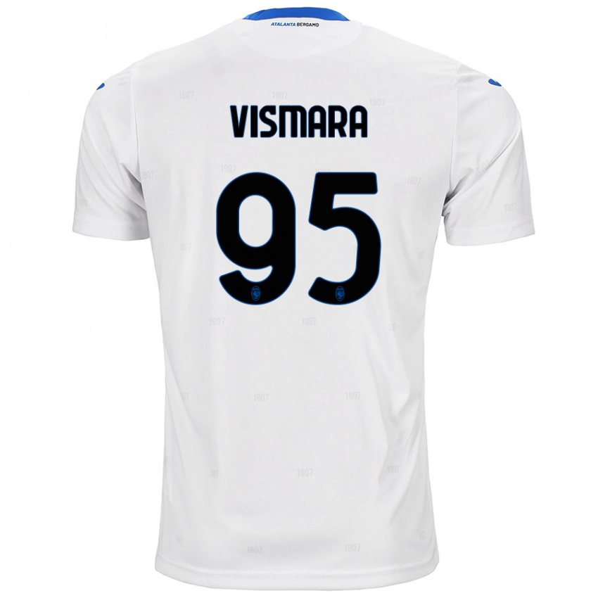 Herren Paolo Vismara #95 Weiß Auswärtstrikot Trikot 2024/25 T-Shirt