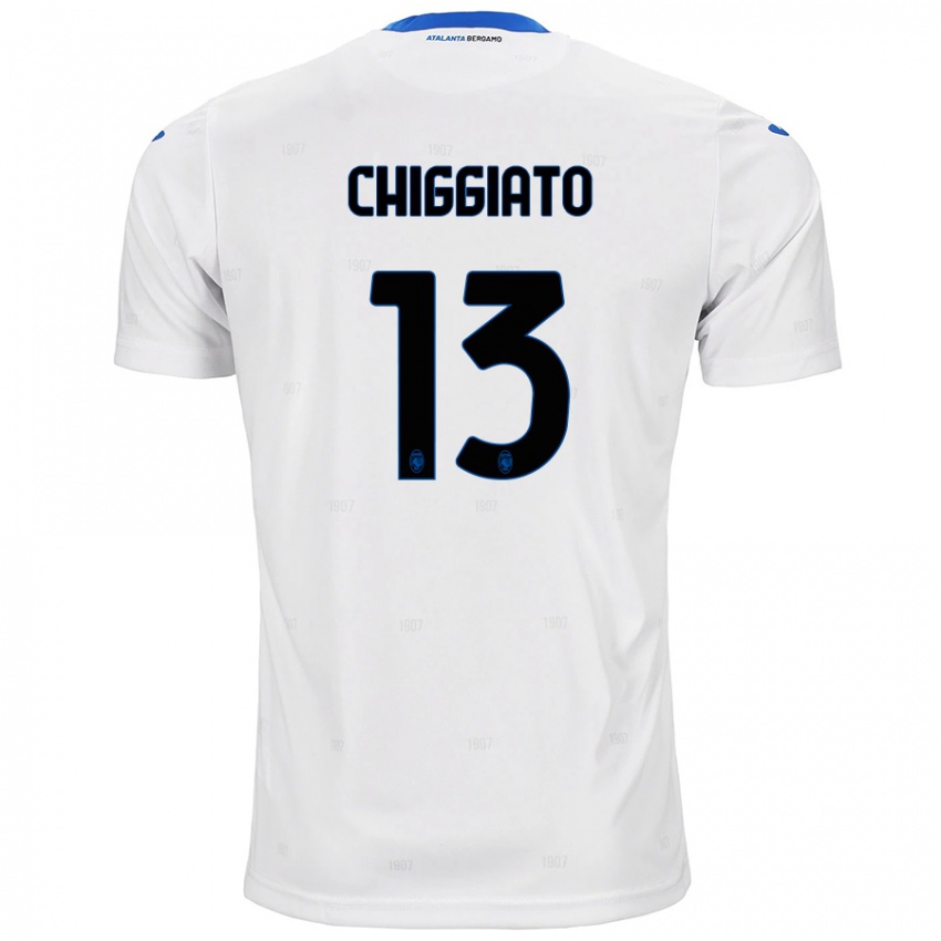 Herren Gabriele Chiggiato #13 Weiß Auswärtstrikot Trikot 2024/25 T-Shirt