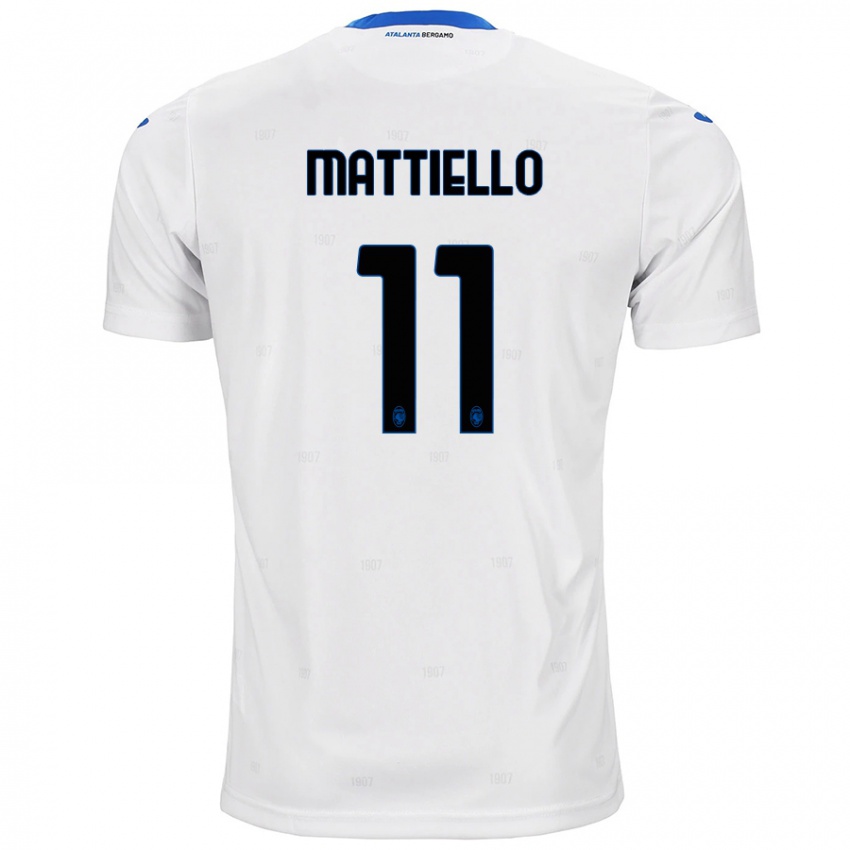 Herren Federico Mattiello #11 Weiß Auswärtstrikot Trikot 2024/25 T-Shirt