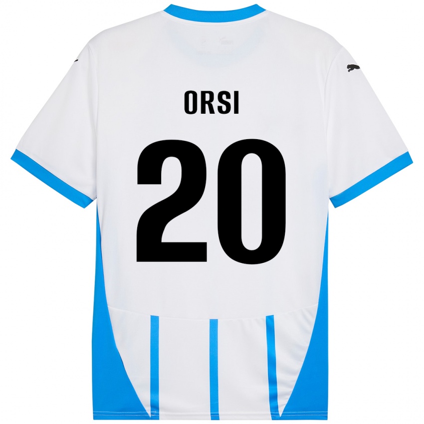 Herren Benedetta Orsi #20 Weiß Blau Auswärtstrikot Trikot 2024/25 T-Shirt