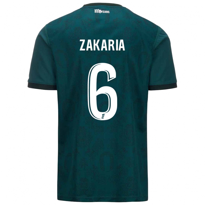 Herren Denis Zakaria #6 Dunkelgrün Auswärtstrikot Trikot 2024/25 T-Shirt