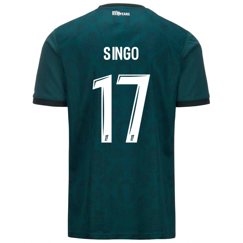 Herren Wilfried Singo #17 Dunkelgrün Auswärtstrikot Trikot 2024/25 T-Shirt