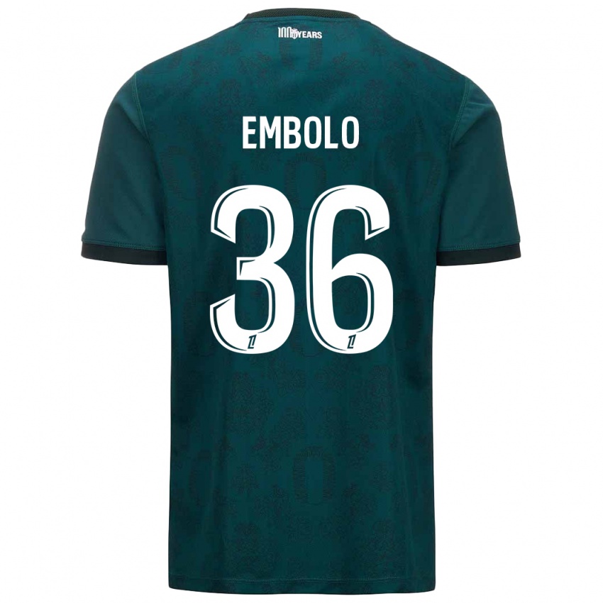 Herren Breel Embolo #36 Dunkelgrün Auswärtstrikot Trikot 2024/25 T-Shirt