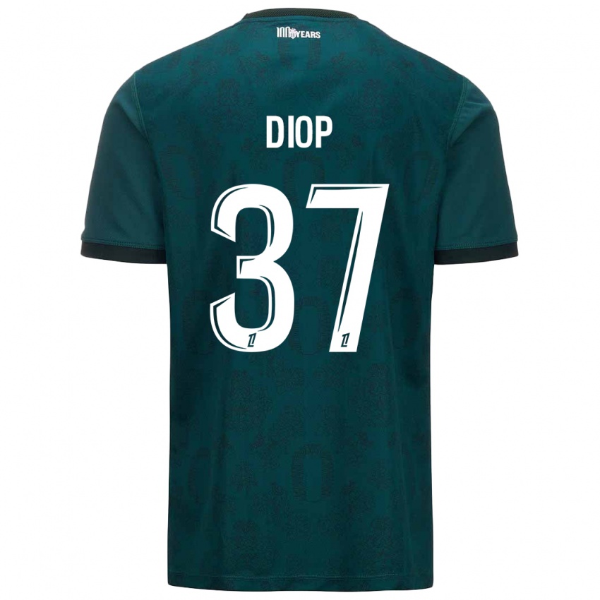 Herren Edan Diop #37 Dunkelgrün Auswärtstrikot Trikot 2024/25 T-Shirt