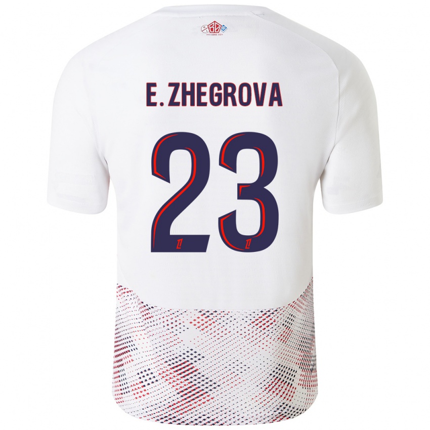 Herren Edon Zhegrova #23 Weiß Königsblau Auswärtstrikot Trikot 2024/25 T-Shirt