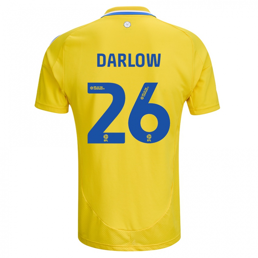 Herren Karl Darlow #26 Gelb Blau Auswärtstrikot Trikot 2024/25 T-Shirt