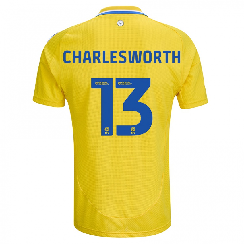 Herren Millie Robshaw-Charlesworth #13 Gelb Blau Auswärtstrikot Trikot 2024/25 T-Shirt