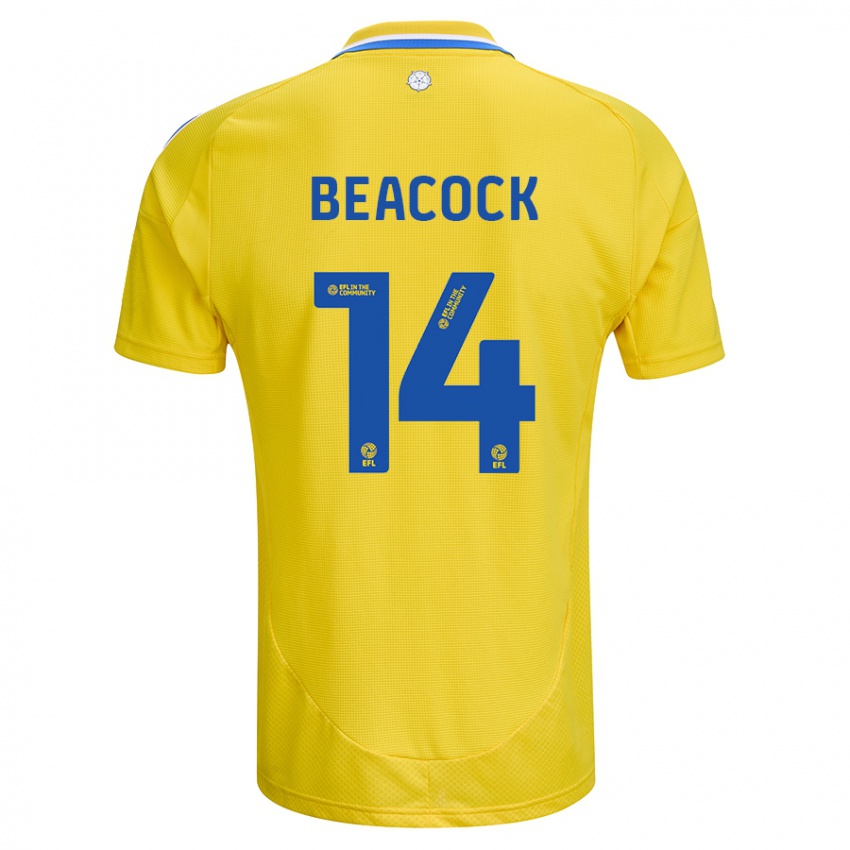 Herren Molly Beacock #14 Gelb Blau Auswärtstrikot Trikot 2024/25 T-Shirt