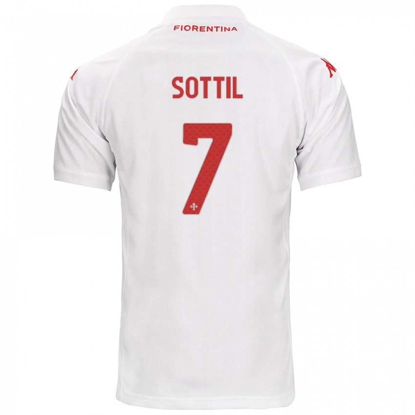 Herren Riccardo Sottil #7 Weiß Auswärtstrikot Trikot 2024/25 T-Shirt