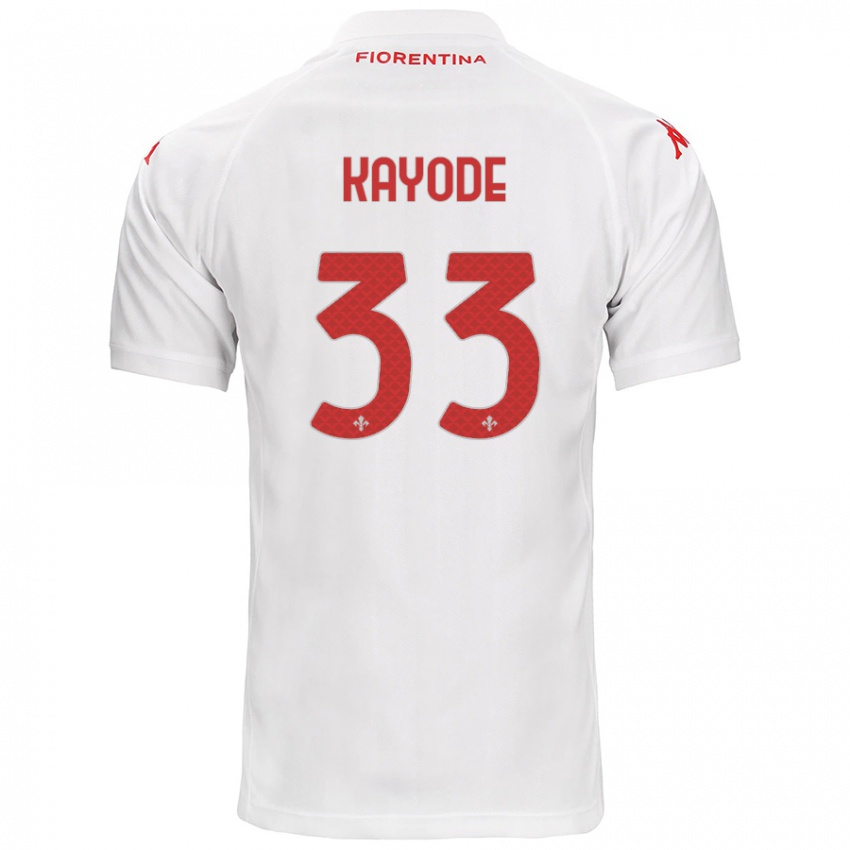 Herren Michael Kayode #33 Weiß Auswärtstrikot Trikot 2024/25 T-Shirt