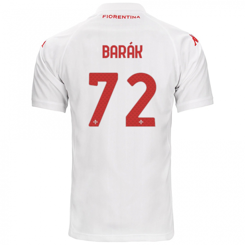 Herren Antonin Barak #72 Weiß Auswärtstrikot Trikot 2024/25 T-Shirt