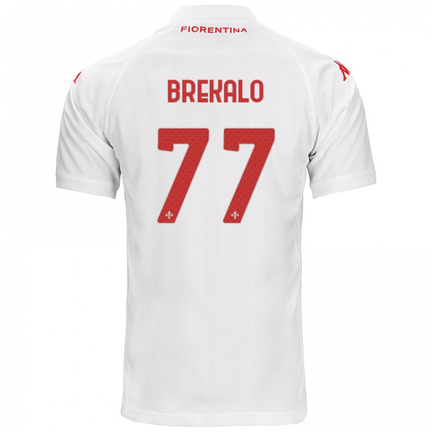 Herren Josip Brekalo #77 Weiß Auswärtstrikot Trikot 2024/25 T-Shirt