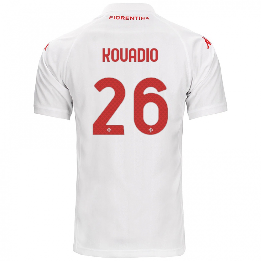 Herren Eddy Kouadio #26 Weiß Auswärtstrikot Trikot 2024/25 T-Shirt