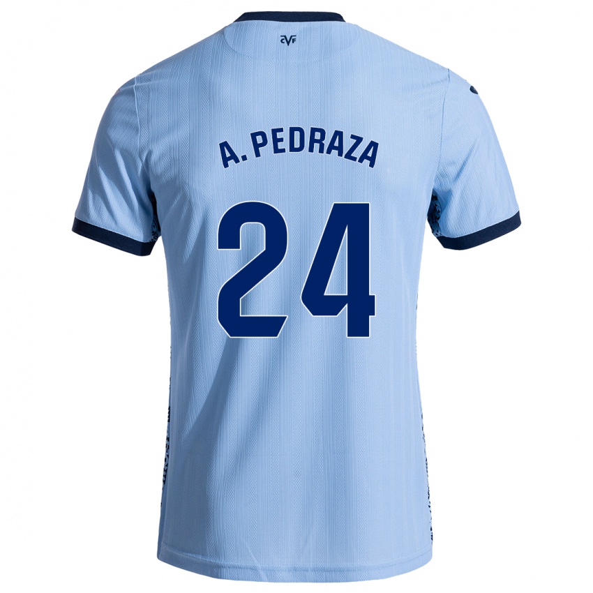 Herren Alfonso Pedraza #24 Himmelblau Auswärtstrikot Trikot 2024/25 T-Shirt