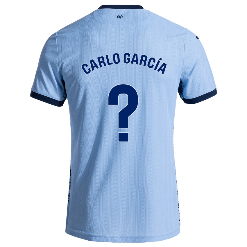 Herren Carlo García #0 Himmelblau Auswärtstrikot Trikot 2024/25 T-Shirt