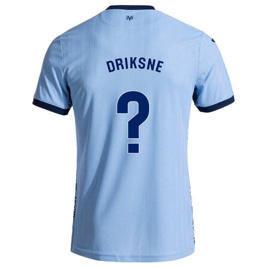 Herren Daniels Driksne #0 Himmelblau Auswärtstrikot Trikot 2024/25 T-Shirt