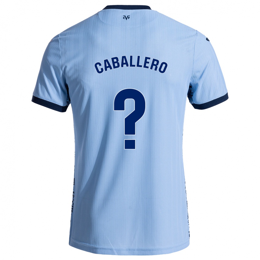 Herren Jesús Caballero #0 Himmelblau Auswärtstrikot Trikot 2024/25 T-Shirt