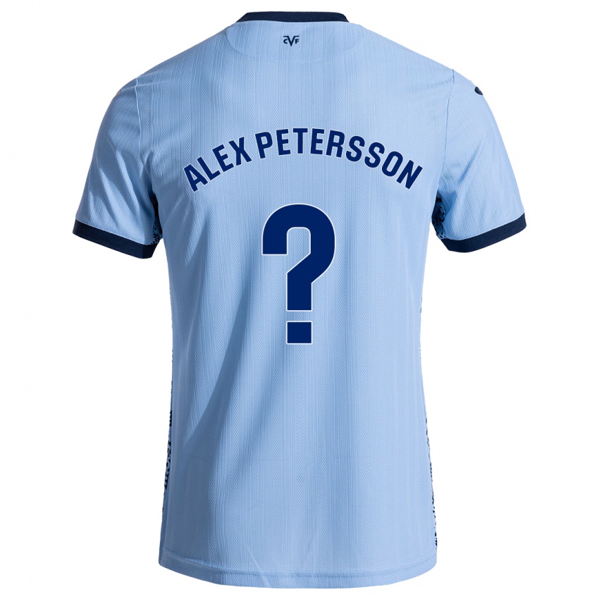 Herren Max Alex Petersson #0 Himmelblau Auswärtstrikot Trikot 2024/25 T-Shirt