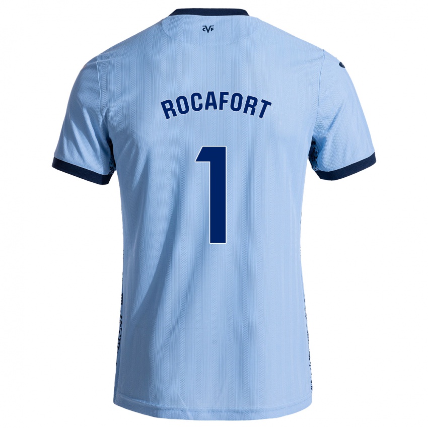 Herren Rodrigo Rocafort #1 Himmelblau Auswärtstrikot Trikot 2024/25 T-Shirt