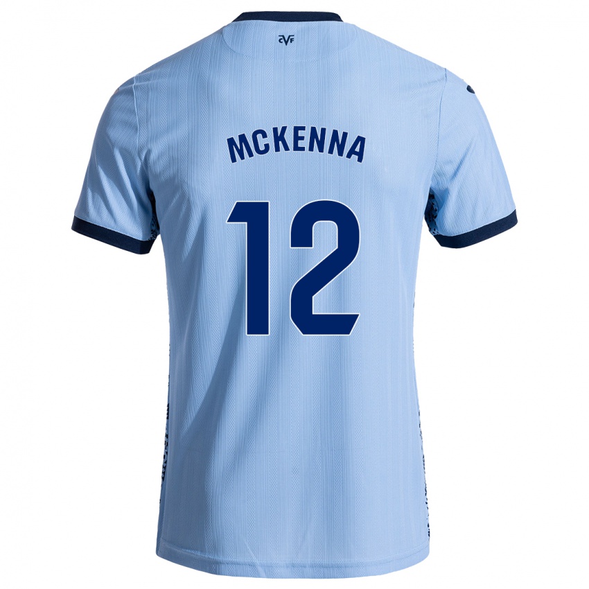 Herren Kayla Mckenna #12 Himmelblau Auswärtstrikot Trikot 2024/25 T-Shirt