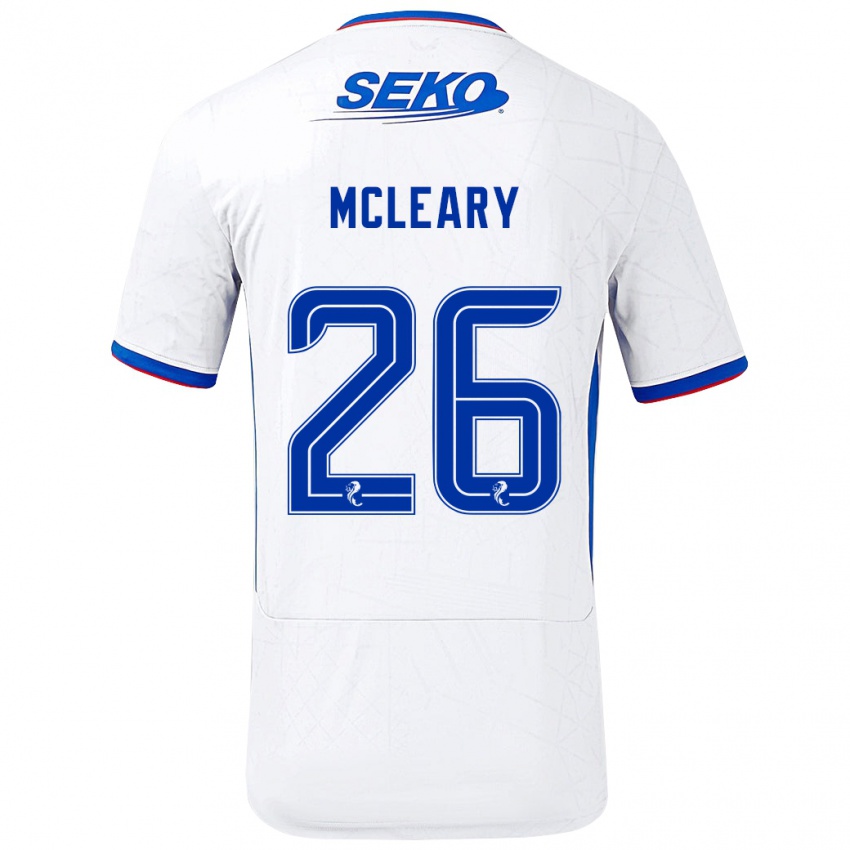 Herren Jodi Mcleary #26 Weiß Blau Auswärtstrikot Trikot 2024/25 T-Shirt