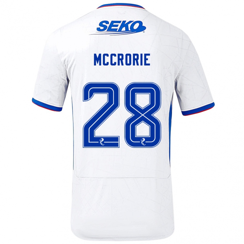 Herren Robby Mccrorie #28 Weiß Blau Auswärtstrikot Trikot 2024/25 T-Shirt