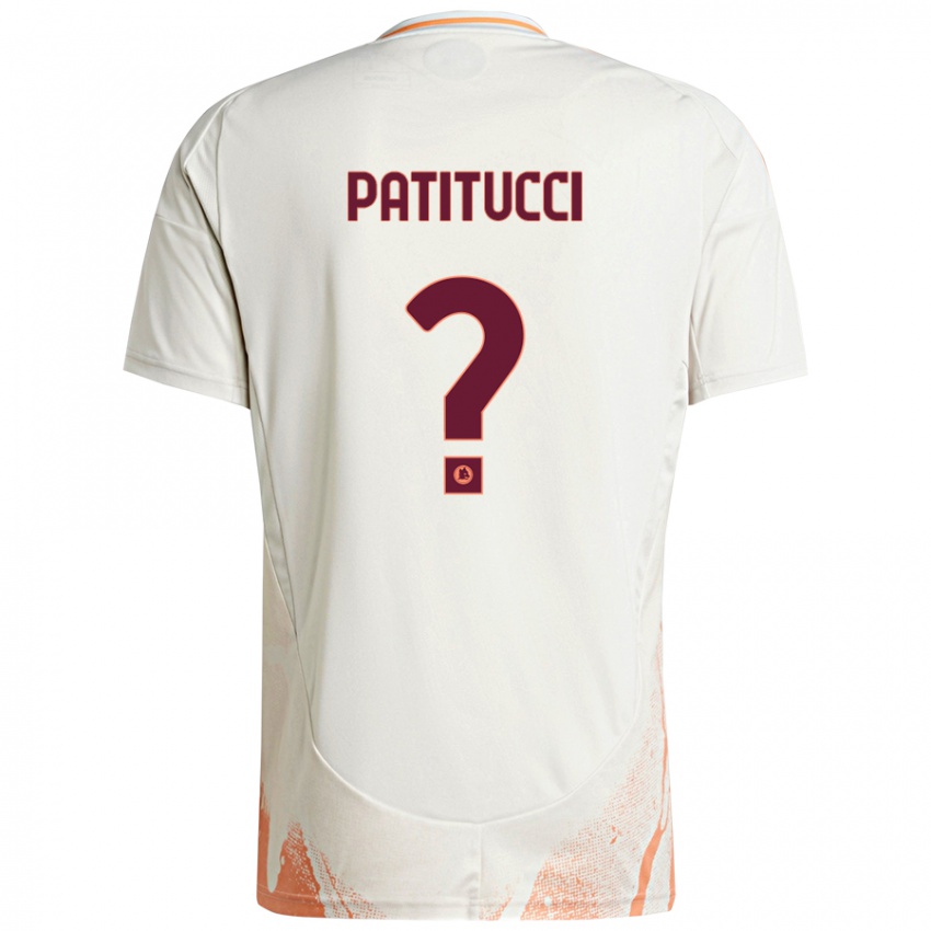 Herren Christian Patitucci #0 Cremeweiß Orange Auswärtstrikot Trikot 2024/25 T-Shirt