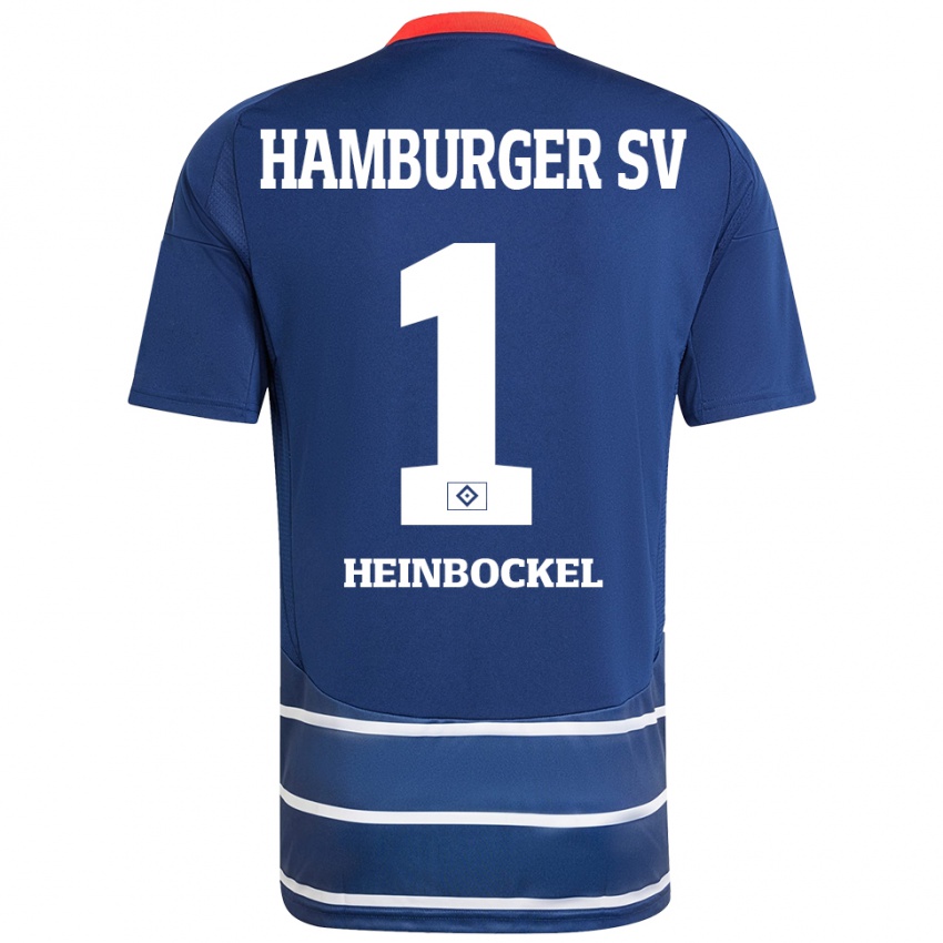 Herren Simon Heinbockel #1 Dunkelblau Auswärtstrikot Trikot 2024/25 T-Shirt