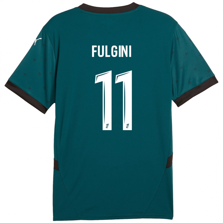 Herren Angelo Fulgini #11 Dunkelgrün Auswärtstrikot Trikot 2024/25 T-Shirt