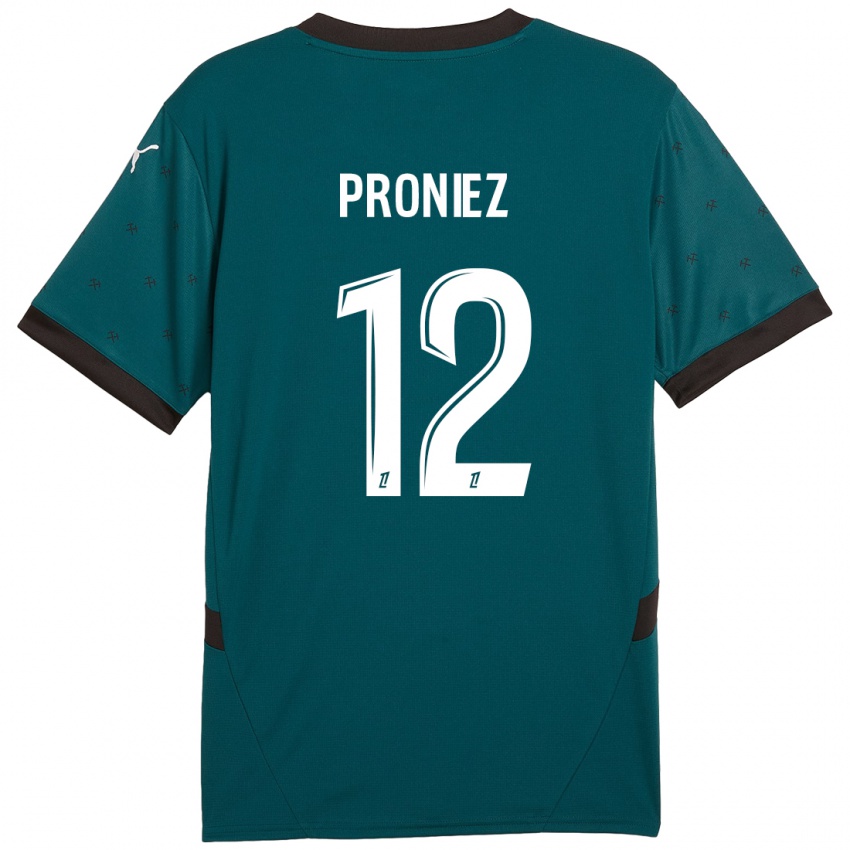 Herren Fany Proniez #12 Dunkelgrün Auswärtstrikot Trikot 2024/25 T-Shirt