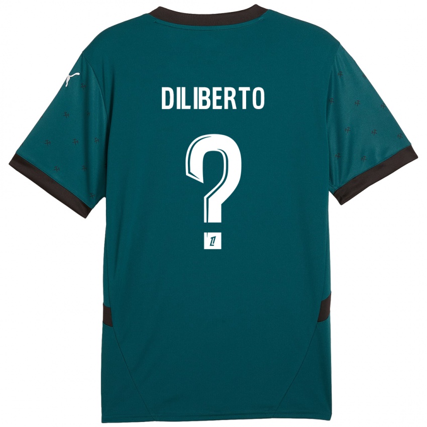 Herren Noah Diliberto #0 Dunkelgrün Auswärtstrikot Trikot 2024/25 T-Shirt