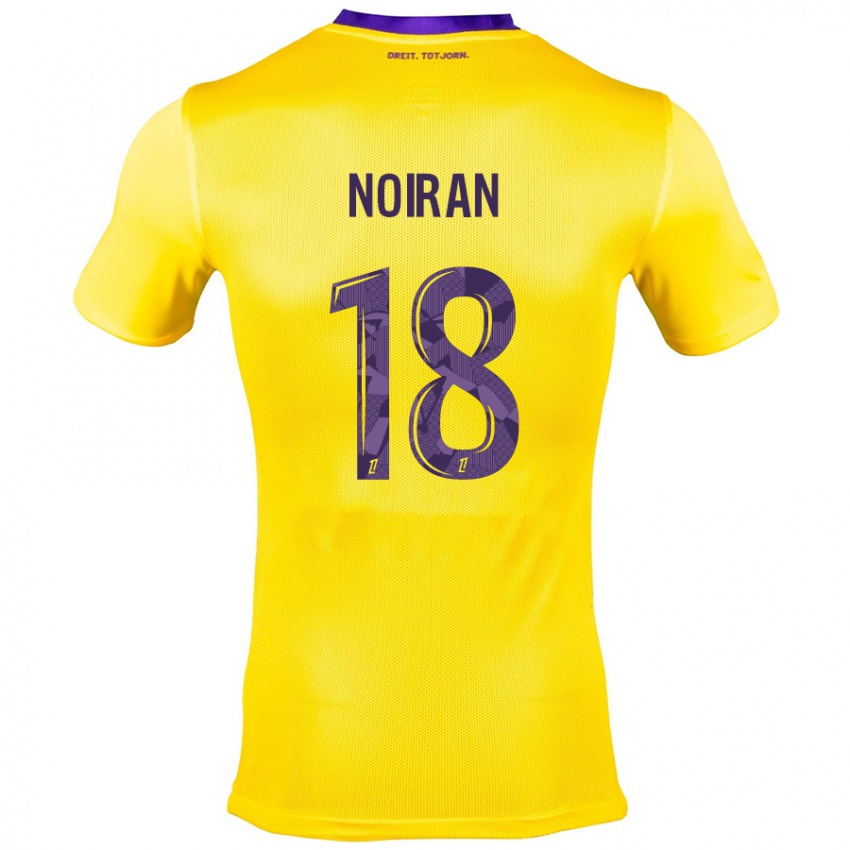 Herren Clara Noiran #18 Gelb Lila Auswärtstrikot Trikot 2024/25 T-Shirt