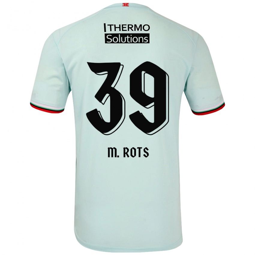 Herren Mats Rots #39 Hellgrün Auswärtstrikot Trikot 2024/25 T-Shirt